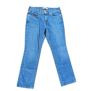 Levi's 505 Red Tab Straight Leg Jeans 6 Short Blue Denim Cotton/Elastane